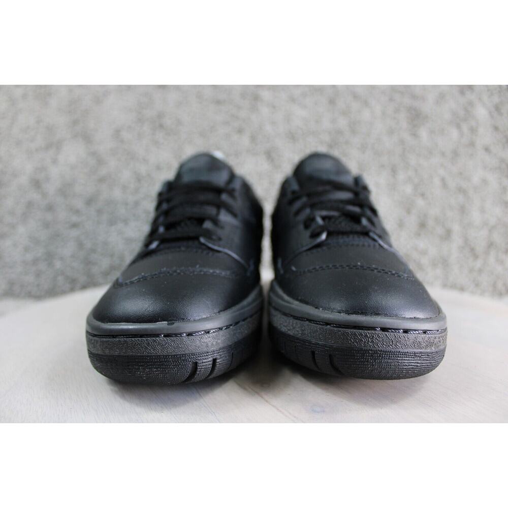 New Balance 550 Sneakers Youth 7 Triple Black Leather Athletic Shoes GSB550BB - Picture 3 of 11